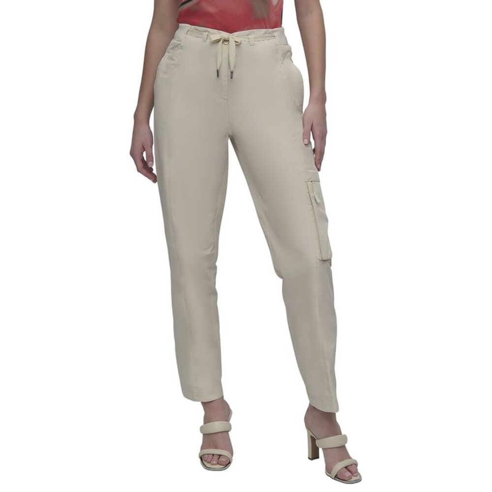 Dkny Womens  Taffeta Cargo Pant, Brown